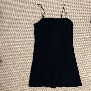 Abercrombie black size medium crinkled textured mini dress